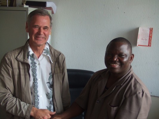Meeting the District Education Officer