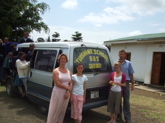 School bus donated by HFT supporters